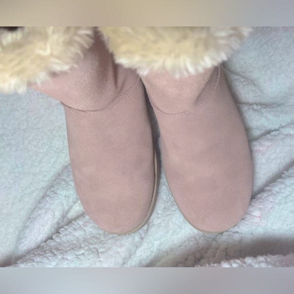 Pre-Owned Suede & Faux Fur Boots - Picture 5 of 10